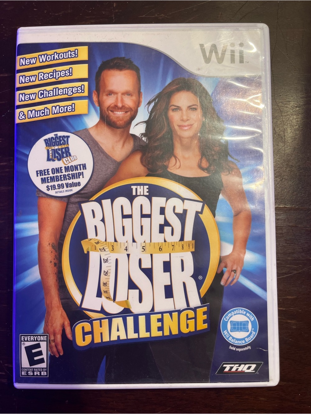HQ The Biggest Loser Challenge Wii - Blue & Yellow Cover